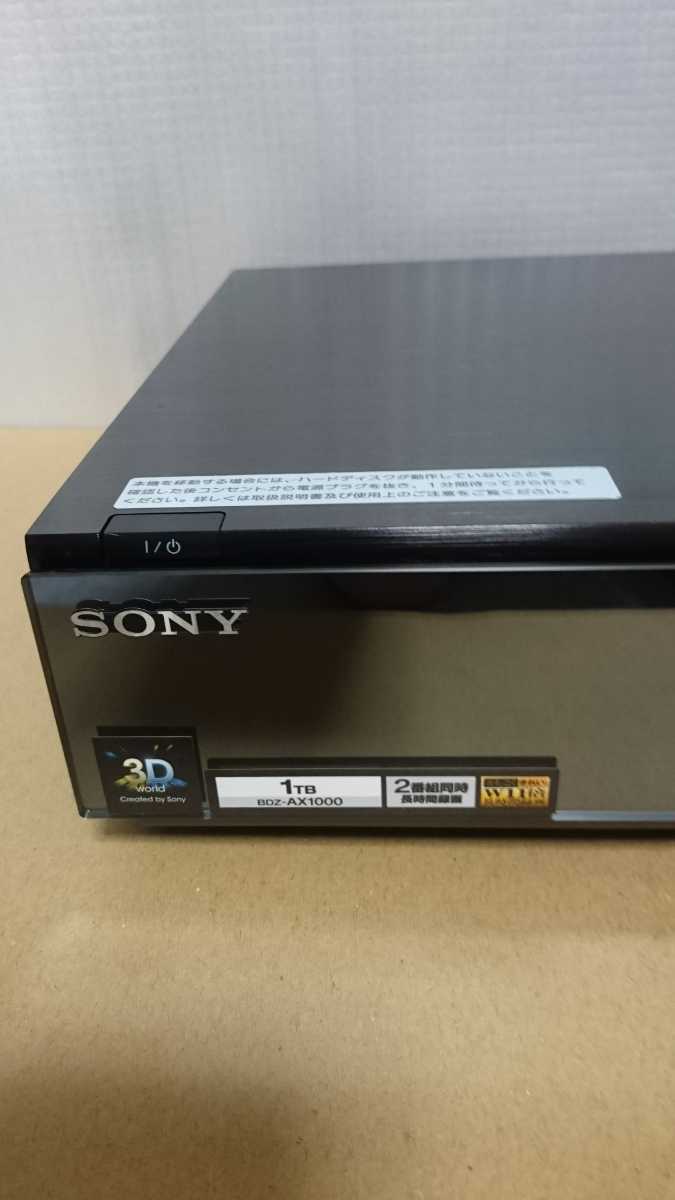 動作OK SONY ソニー BDレコーダー BDZ-AX1000 A000 BDZ-AX1000 | ブルーレイディスクレコーダー | ソニー