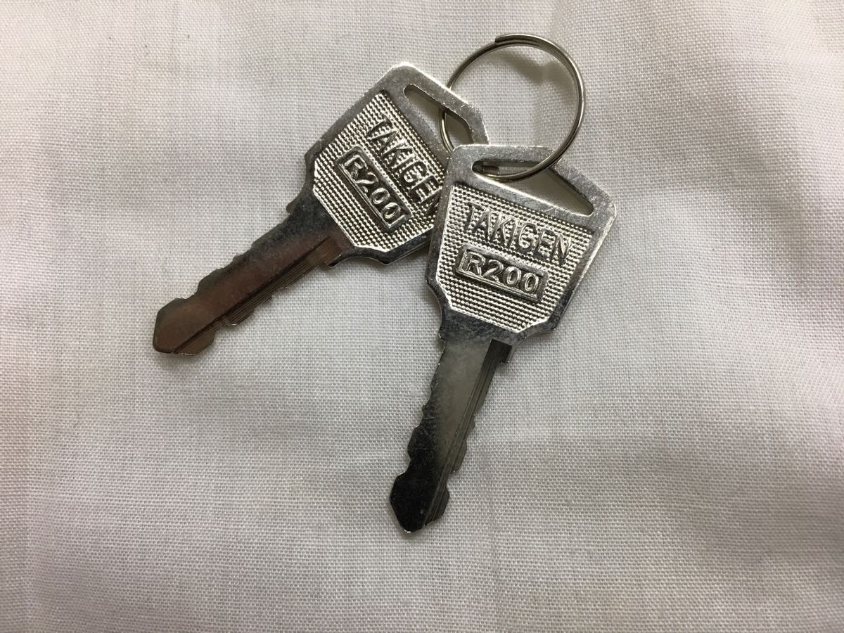 新品 タキゲン Takigen カギ キー R0 200番 2本組 純正品 送料込み の落札情報詳細 ヤフオク落札価格情報 オークフリー スマートフォン版