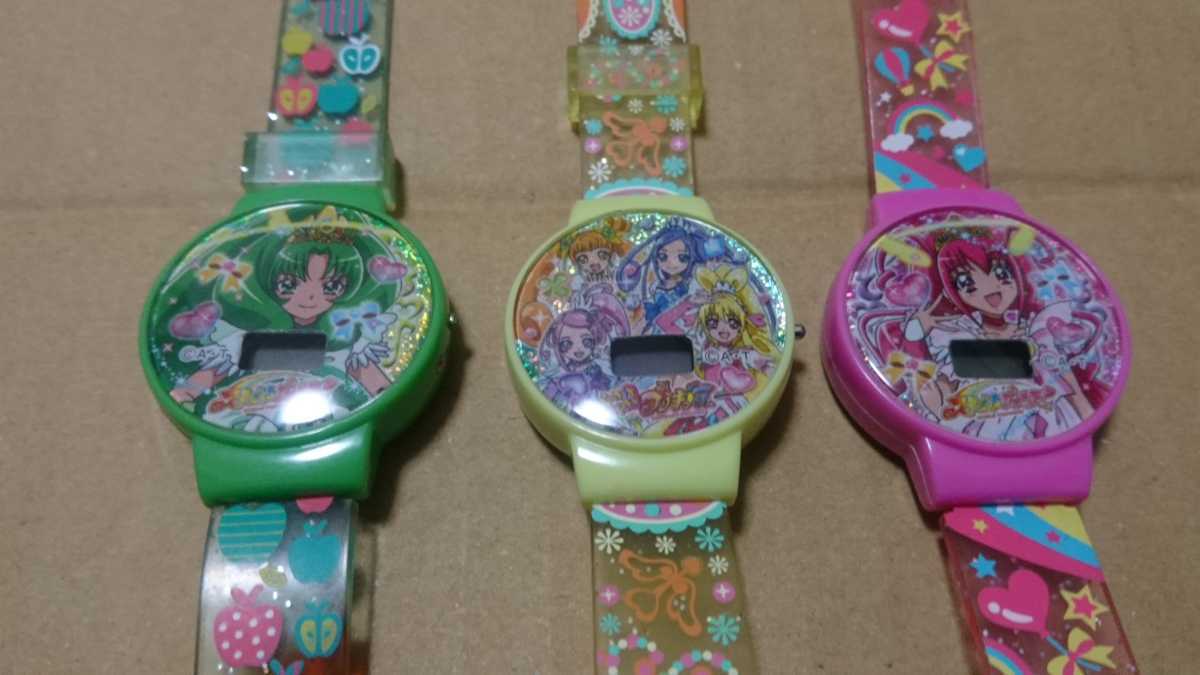 非売品 スマイルプリキュア ドキドキプリキュア 腕時計 ３個 の落札情報詳細 ヤフオク落札価格情報 オークフリー スマートフォン版
