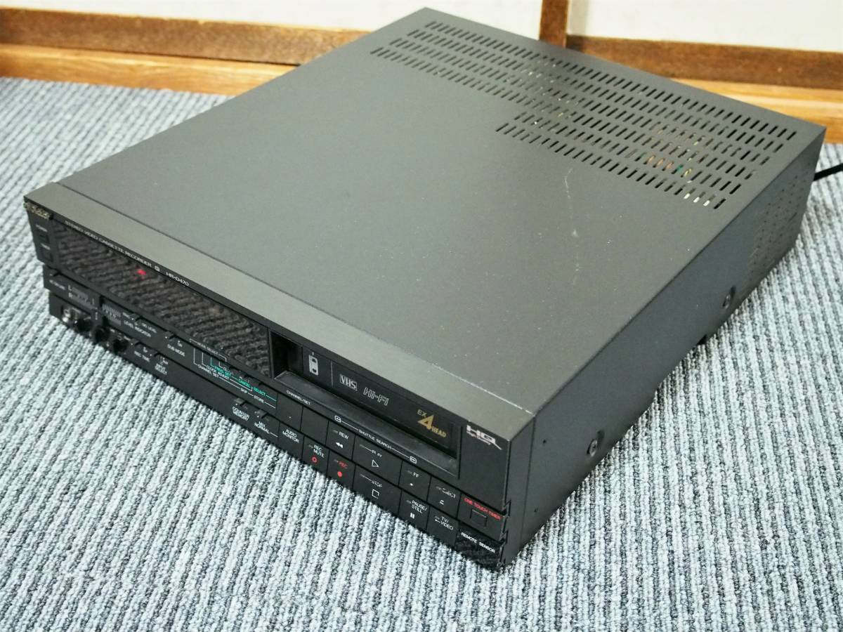 Victor 縦型Hi-Fiビデオデッキ HR-D470 電源OK ジャンク品の落札情報