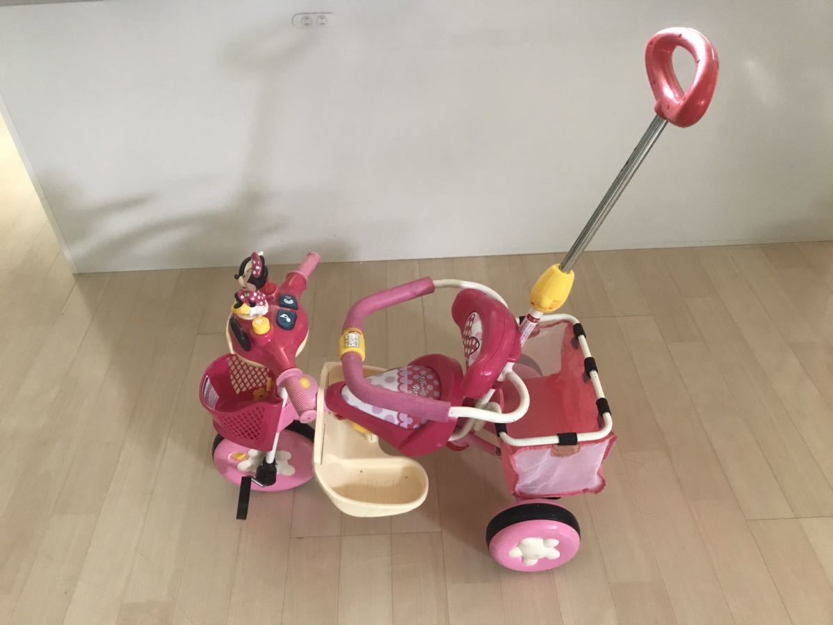 ディズニー ミニー マウス カーゴ トライク 三輪車 おしゃべり カーゴトライク ミニーマウス Ides アイデス 完全実働品 保管品 使用数回 の落札情報詳細 ヤフオク落札価格情報 オークフリー スマートフォン版