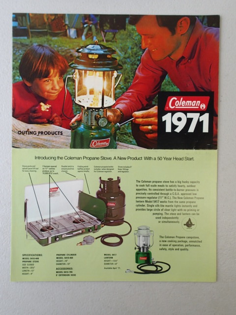 Old Coleman CANADAコールマン 1971年 製品パンフレット カナダ版