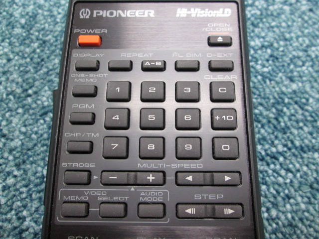 良品】Pioneer CU-HLD002 LDプレーヤー HLD-X0用リモコン パイオニアの