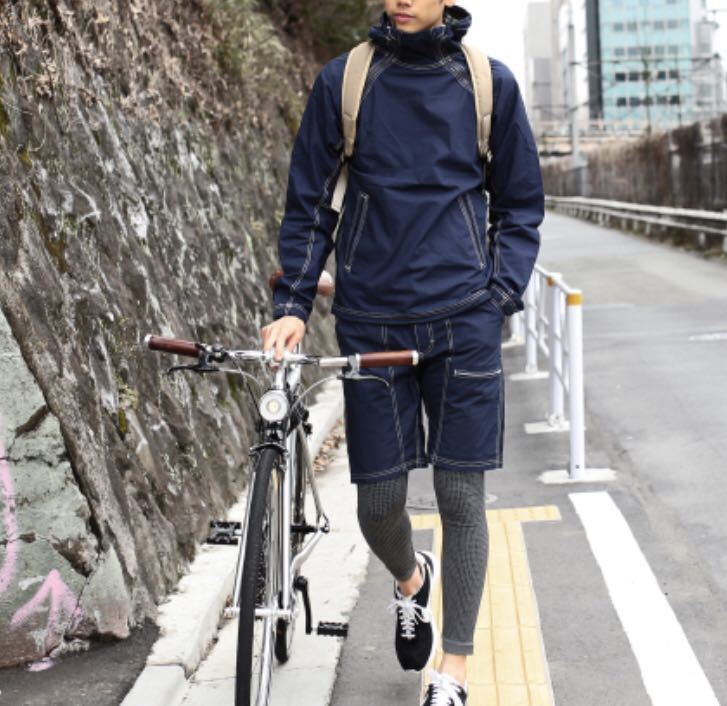 極美品 narifuri ナリフリ NF898 Typewriter Pull Breaker タイプライター ブルブレイカー M ネイビー