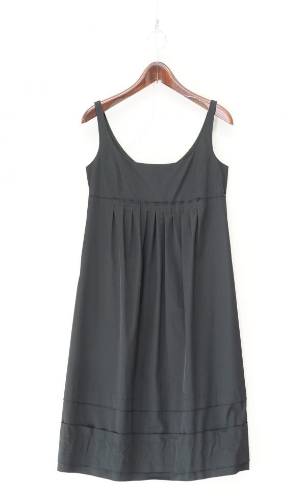 Gc7694 フォクシーニューヨーク Foxey New York ノースリーブ ひざ丈 エンパイアワンピース ブラック 黒系 サイズ38 の落札情報詳細 ヤフオク落札価格情報 オークフリー スマートフォン版