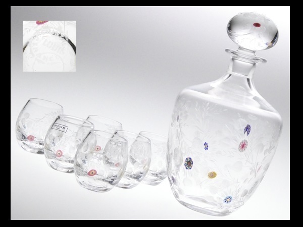 n18 SAINT LOUIS サンルイ クリスタル ボッティチェリ ミルフィオリ