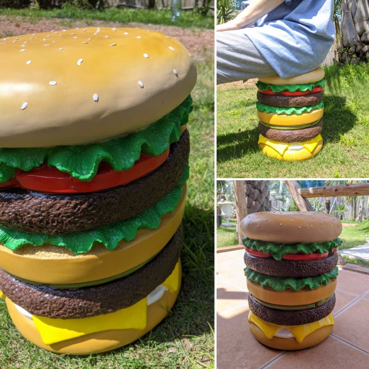 アメリカンダイナー/ ハンバーガー オーナメント/ BURGERS スツール アメリカンダイナー/ ハンバーガー オーナメント/ BURGERS スツール