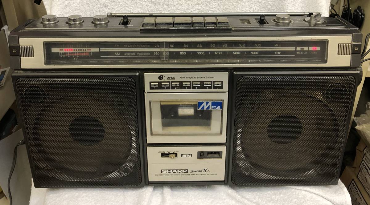 シャープ　ステレオ・ラジカセ GF-828SB ジャンク シャープステレオ・ラジカセ GF-828SB ジャンク