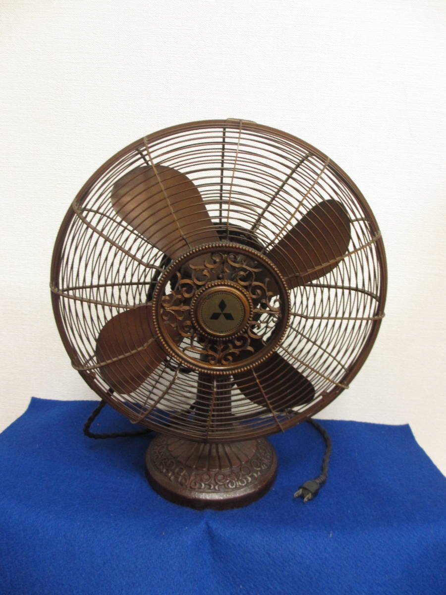 三菱 - 希少☆三菱 30㎝卓上扇 Z30-EC 昭和レトロ 扇風機 4枚羽 金属製 三菱電機「卓上扇扇風機Z30-EC」4枚羽根アンティーク・レトロの落札