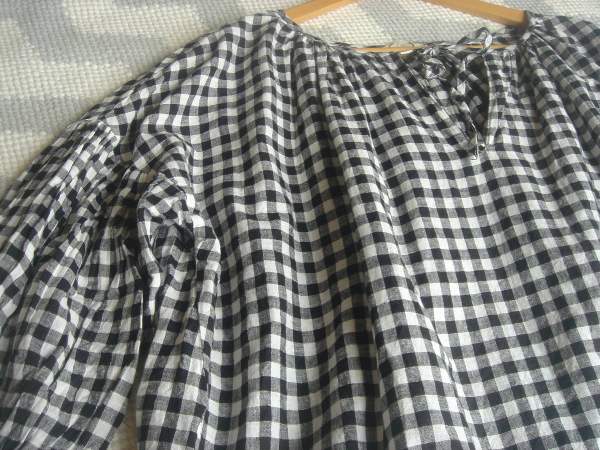 サマンサモスモス Sm2 麻 コットン素材 ギンガムチェック ゆったりプルオーバーブラウス の落札情報詳細 ヤフオク落札価格情報 オークフリー スマートフォン版