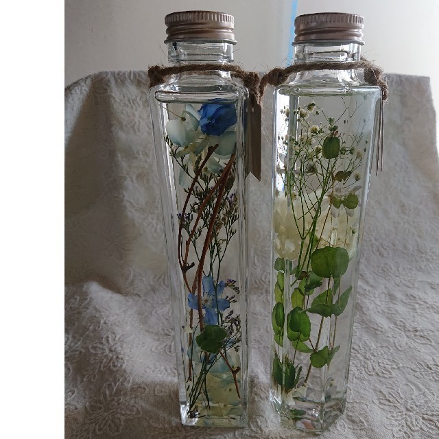 新品 ヒーリングボトル 2本セット グリーン ブルー Clear Oasis ハーバリウム 日比谷花壇 の落札情報詳細 ヤフオク落札価格情報 オークフリー スマートフォン版