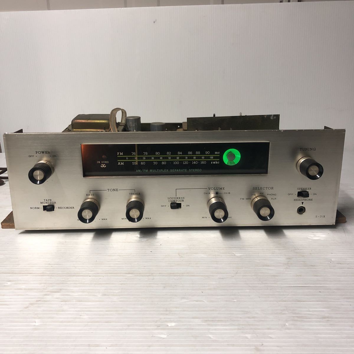 Pioneer S-71X パイオニア セパレートステレオ ジャンク Pioneer S-71Xの仕様 パイオニア