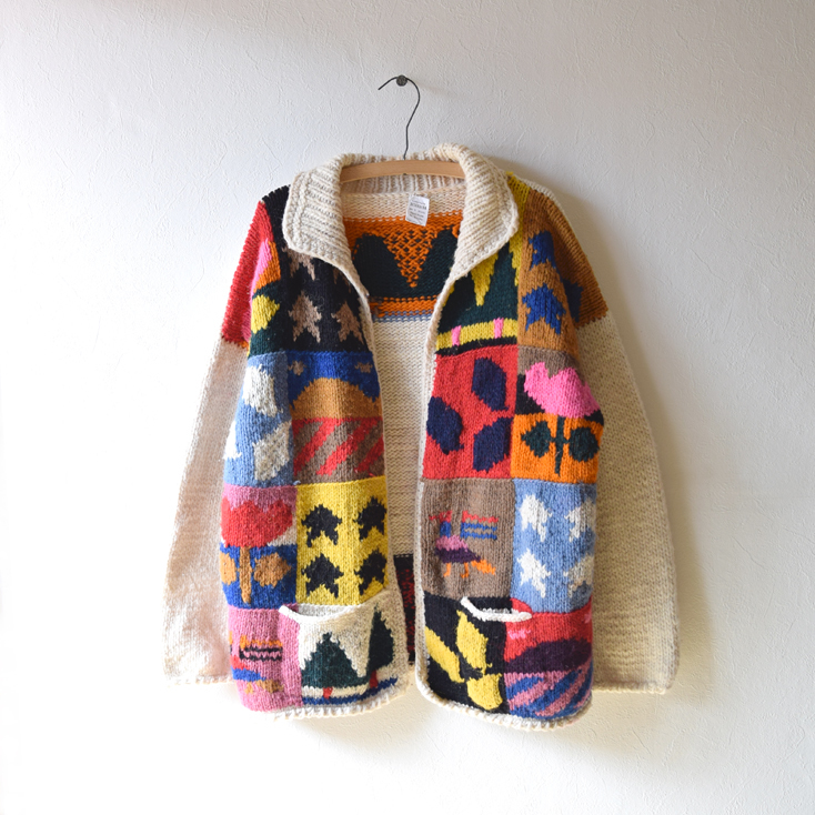 送料無料 80s ヴィンテージ エクアドル製 ハンドニット ニットガウン ネイティブ ウールニット ジャケット メンズxl Dz0030 の落札情報詳細 ヤフオク落札価格情報 オークフリー スマートフォン版