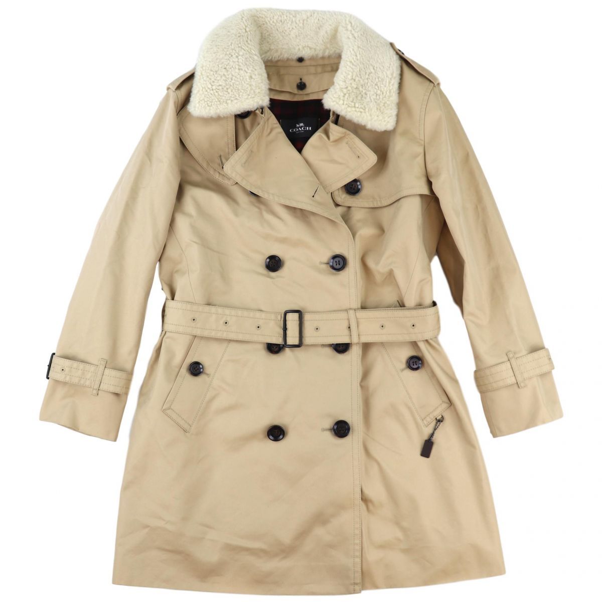 coachコーチトレンチコート ライナーあり 着ぶくれる 