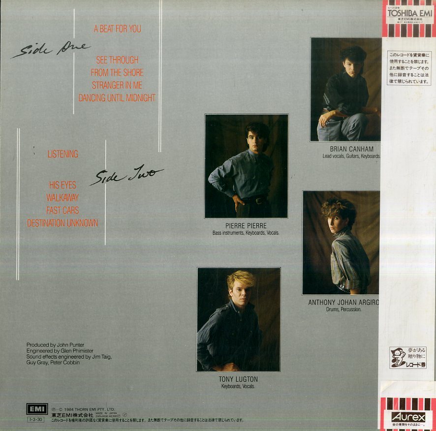 A00418652/LP/スード・エコー(PSEUDO ECHO)「Autumnal Park(1985年