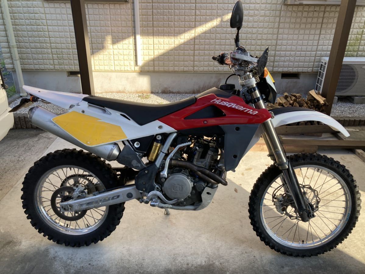 ハスクバーナTE250 かさばっ ジャンク・レストアベースに