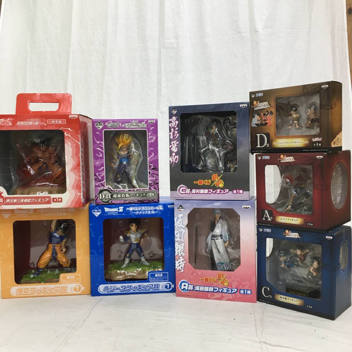 ジャンプ系まとめフィギュア セット ドラゴンボール 銀魂 ワンピース 孫悟空 ベジータ 坂田銀時 高杉晋助 ルフィ 他 の落札情報詳細 ヤフオク落札価格情報 オークフリー