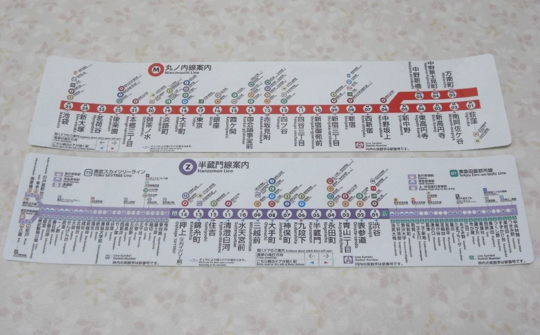 東京メトロ半蔵門線路線図シール （超激レア）希少 【公式通販】