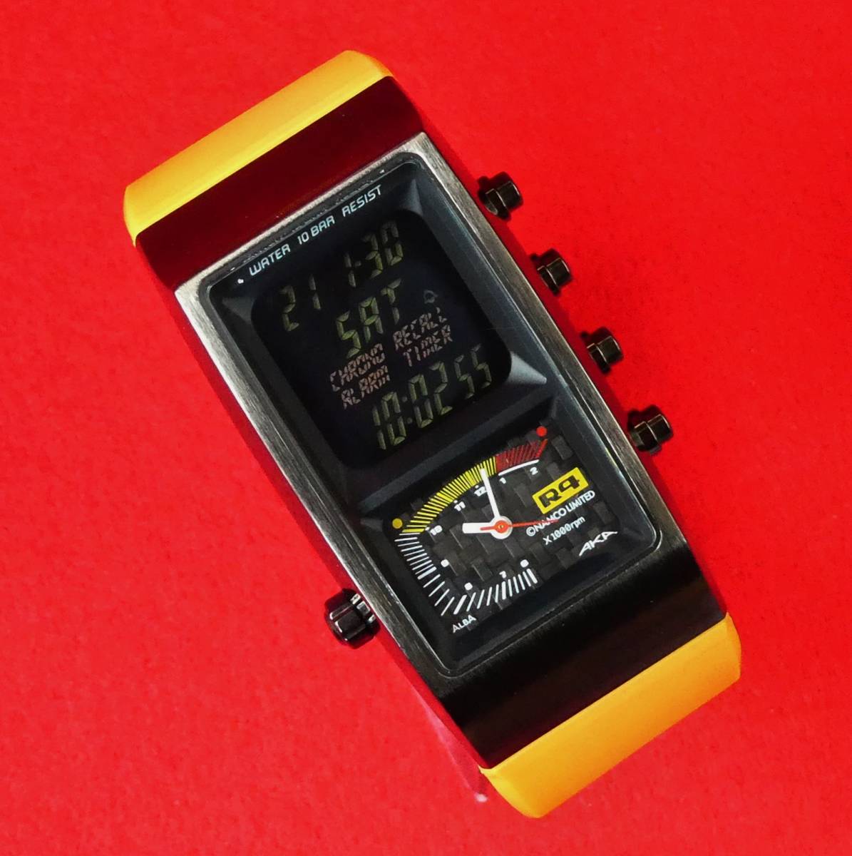 動作品【1円スタート 売切】SEIKO ALBA AKA NAMCOT RIDGE RACER