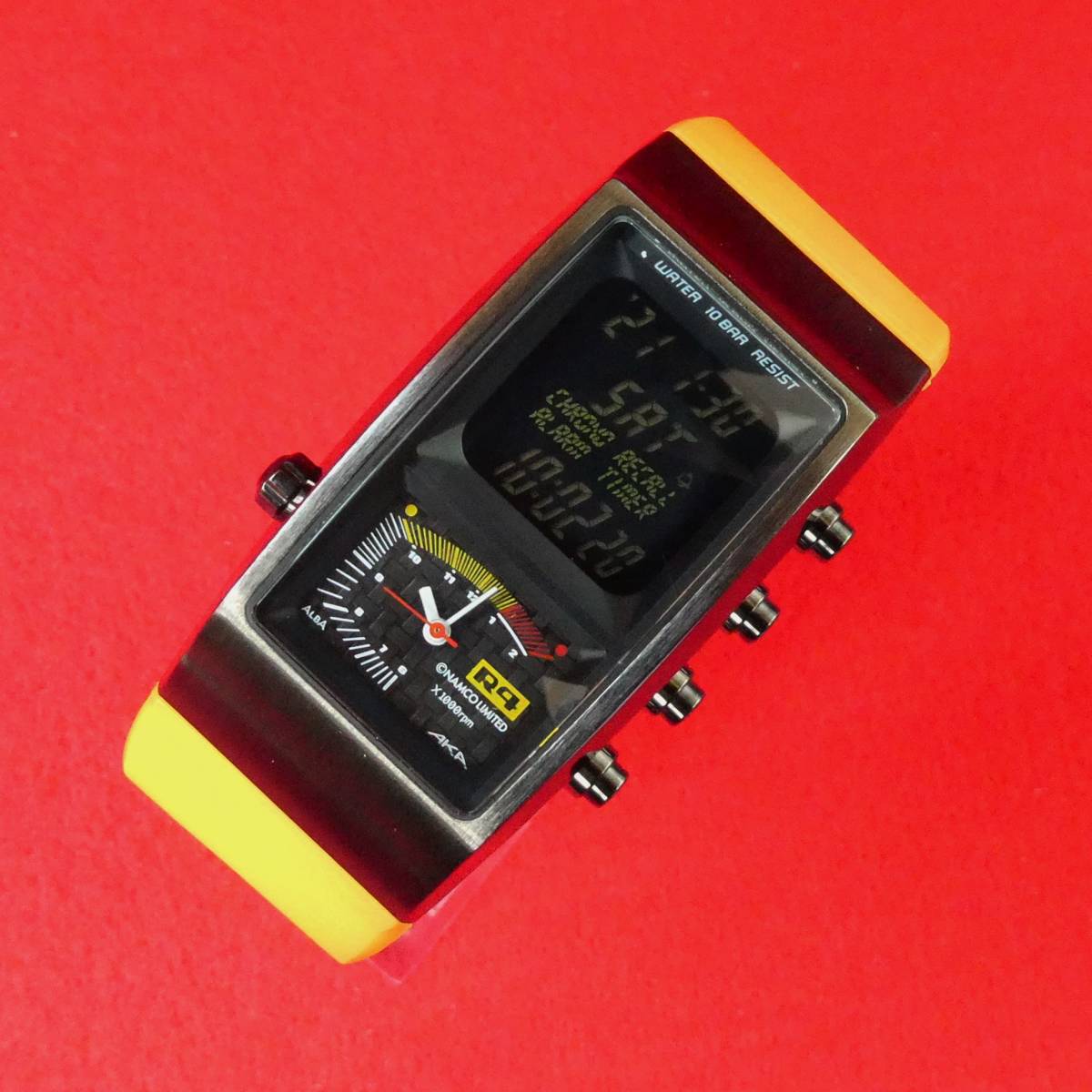 リッジレーサー R4 RIDGE RACER TYPE 4 腕時計 ALBA リッジレーサー R4 RIDGE RACER TYPE 4 腕時計 ALBA 動作品【1円