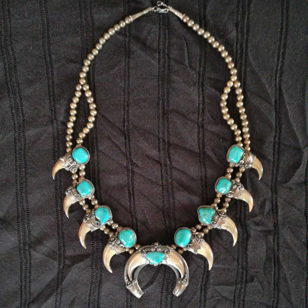 やや傷や汚れあり】NAVAJO ナジャ スカッシュブロッサム ベアクロー 