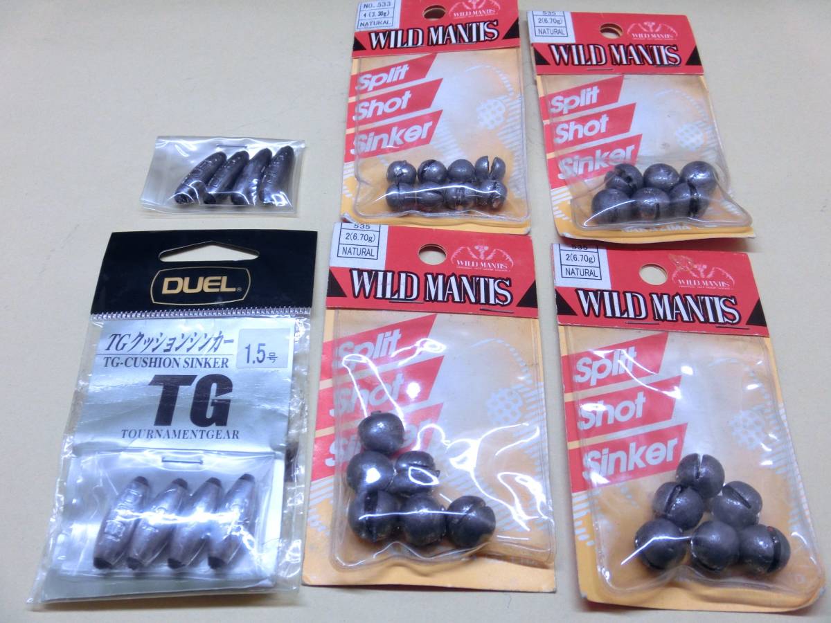 未使用 Duel Tgクッションシンカー 1 5号 1 0号 スプリットショットシンカー 4 3 30g 2 6 70g Wild Mantis オモリ 釣り の落札情報詳細 ヤフオク落札価格情報 オークフリー スマートフォン版