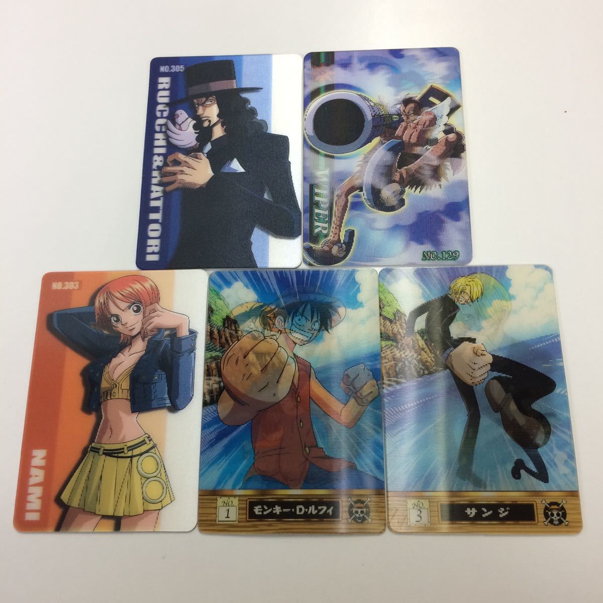 お12 ワンピース カード グミカ グミカード まとめ 1 3 129 303 305 モンキー D ルフィ サンジ ナミ ルッチ ワイパー 3 の落札情報詳細 ヤフオク落札価格情報 オークフリー スマートフォン版