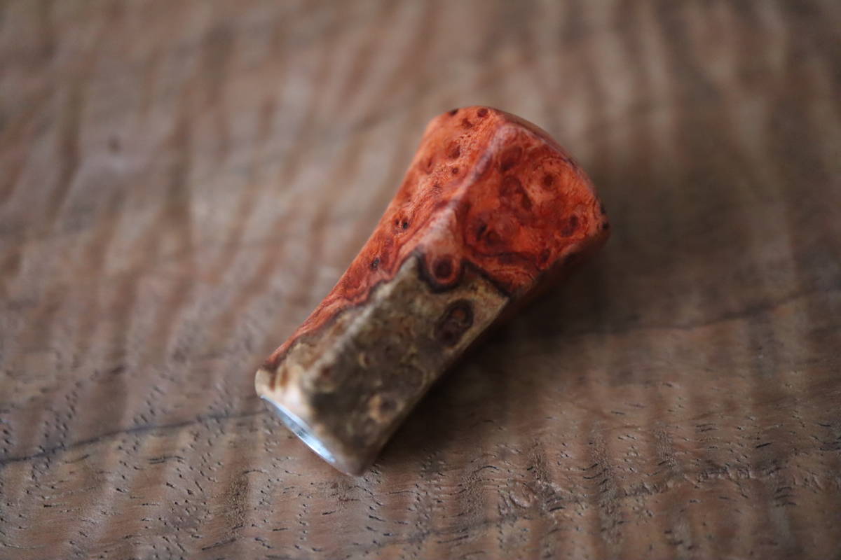 スプリームスタイルペンタゴンノーマルノブ本花梨黒白瘤ダイワシマノ