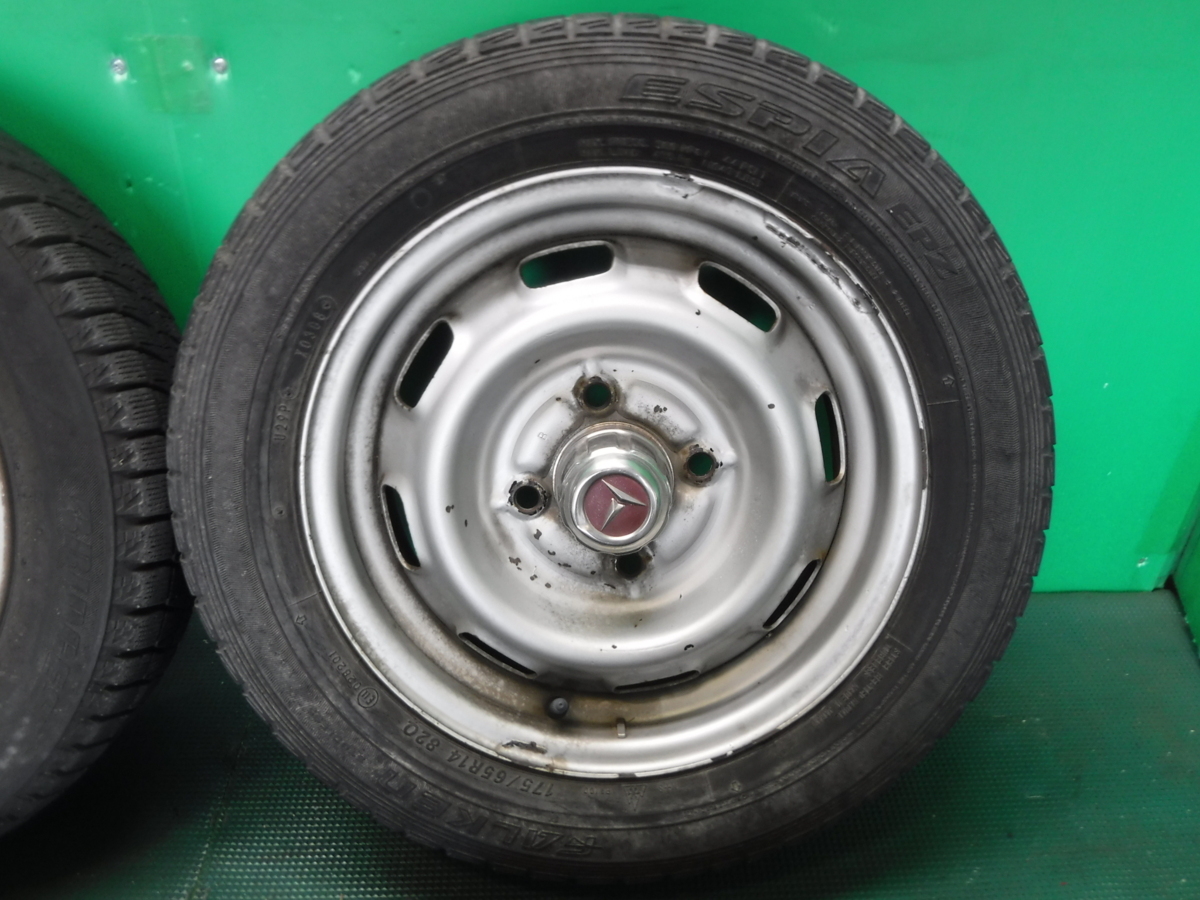 コロナ TT131 トヨタ純正 14インチ スチールホイール 175/65R14 鉄っ