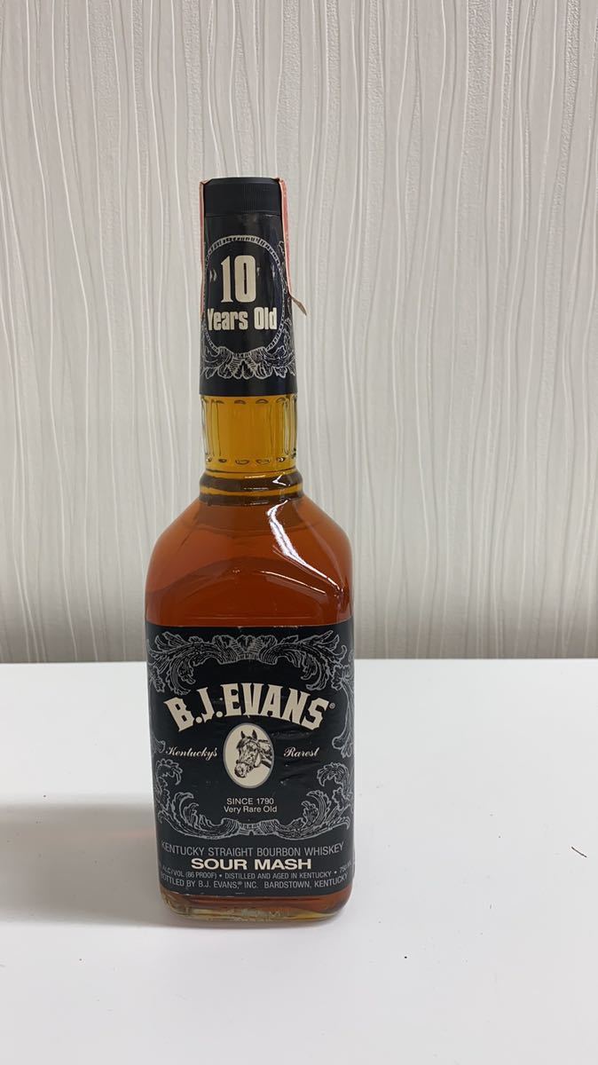 【新品】 ＃38735【未開栓】B.J.EVANS BJ エバンス エヴァンス 10年 Old SOUR MASH BOURBON
