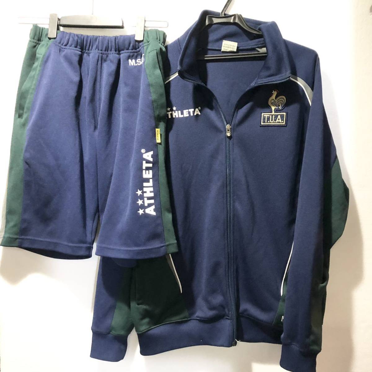 アスレタ 農大一高 サッカー部 ジャージ ハーフパンツセット サイズLの