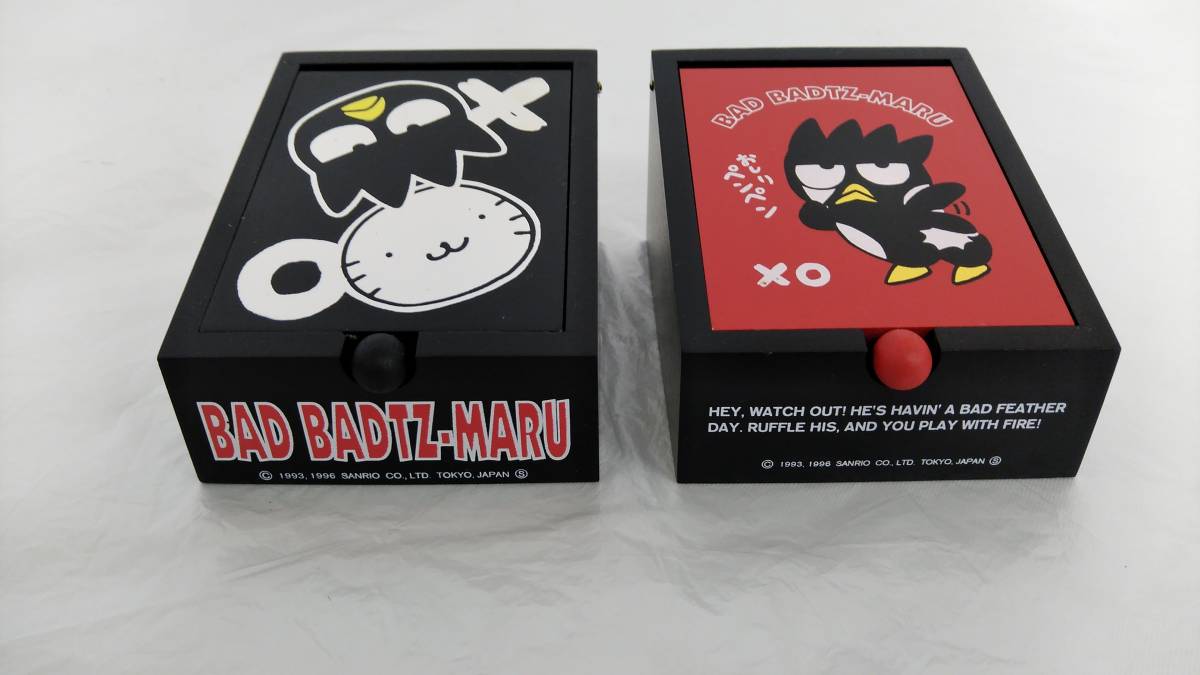 新品 希少 サンリオ Sanrio バッドばつ丸 グッドはな丸 木製 ミニフリー Box 赤 黒 レトロ アクセサリー ケース レア の落札情報詳細 ヤフオク落札価格情報 オークフリー スマートフォン版