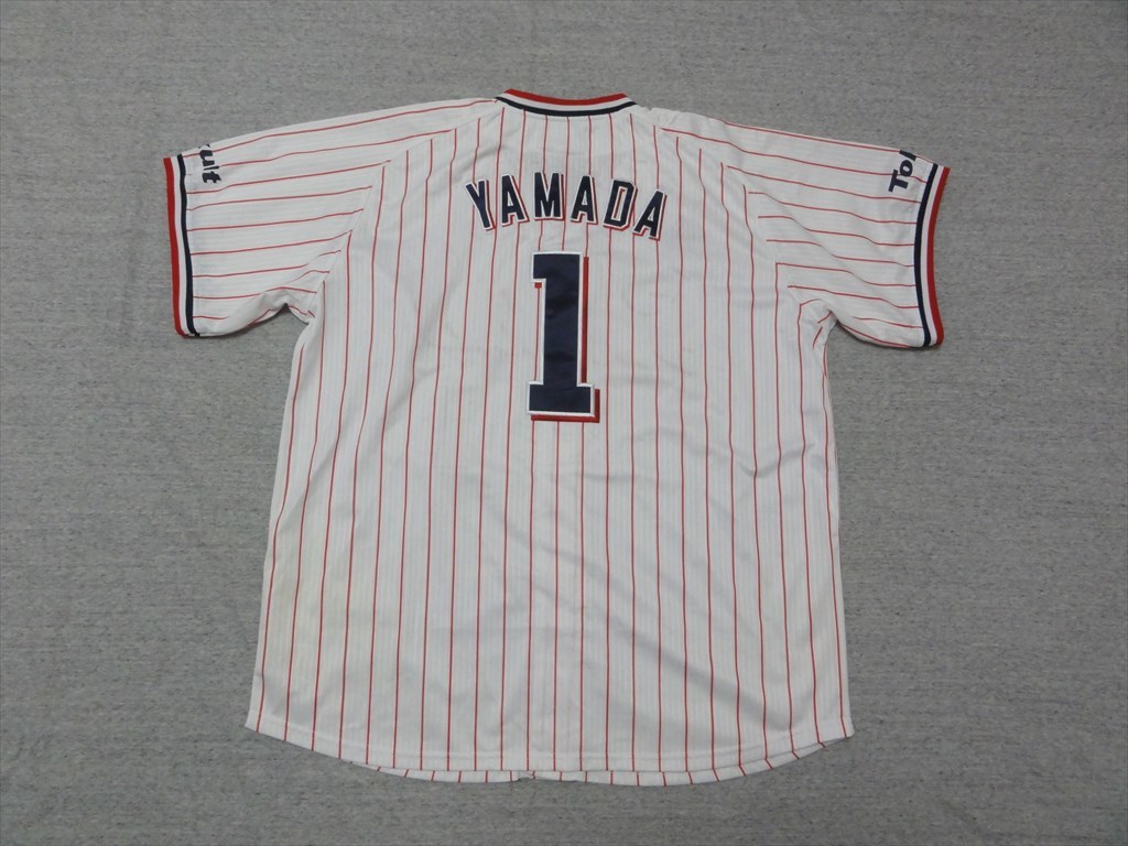 Used Majestic製 ヤクルトスワローズ 山田 哲人 1仕様 ユニフォーム の落札情報詳細 ヤフオク落札価格情報 オークフリー スマートフォン版