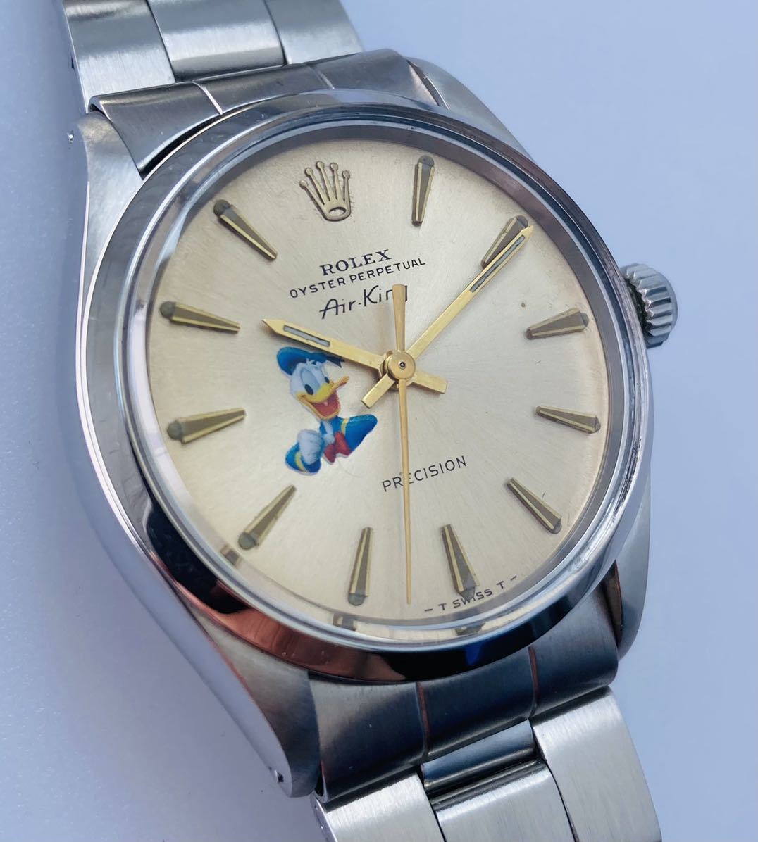 極上品 OH済 [ROLEX] Ref.5500 ドナルドダック エアキング 仕上げ済 超
