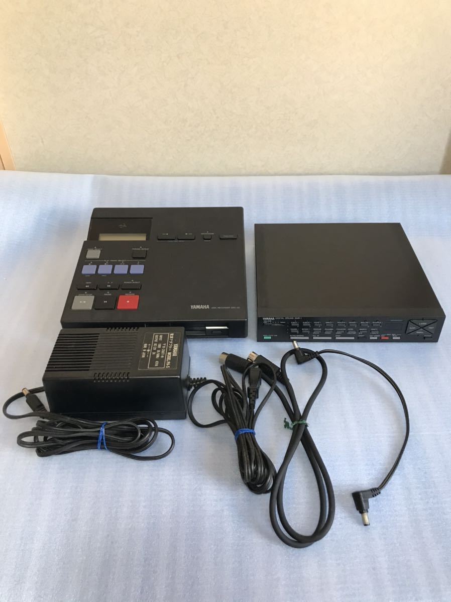 YAMAHA DRC20 ヤマハディスクレコーダー /YAMAHA EMR1 DIGITAL DRUMS 音源モジュール 2点セット 通電