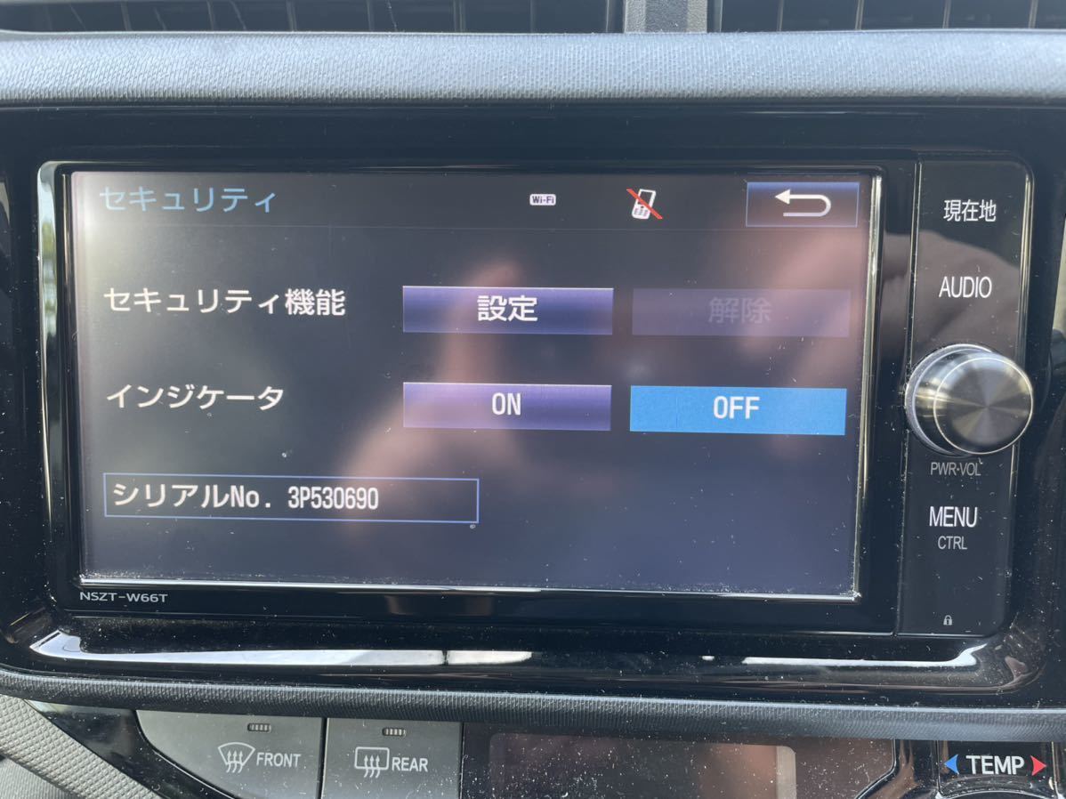 トヨタ純正ナビ NSZT-W66T 2021年地図 セキュリティ解除動作確認済