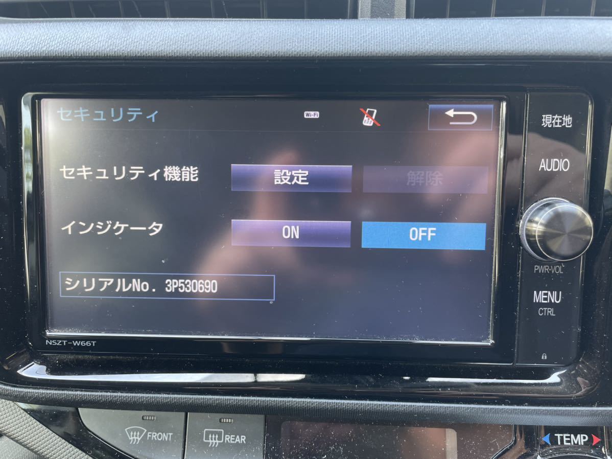 トヨタ 純正 SDナビ NSZT-W66T Bluetooth/DVD セキュリティロック解除 ...