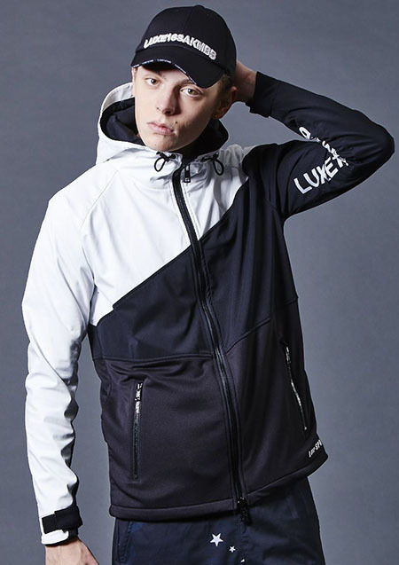 ジャケット・アウター ZJ032 DIAGONAL WHITE COMBI ZIPUP BLOUSON ZJ032 DIAGONAL WHITE COMBI ZIPUP BLOUSON