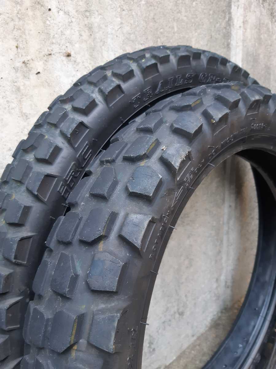 Irc オフロードタイヤ Trails Gp 21f Gp22r フロント リヤタイヤセット 3 00 21 1 80 18 Crf250l Wr250r等々 オンロード 林道 の落札情報詳細 ヤフオク落札価格情報 オークフリー スマートフォン版