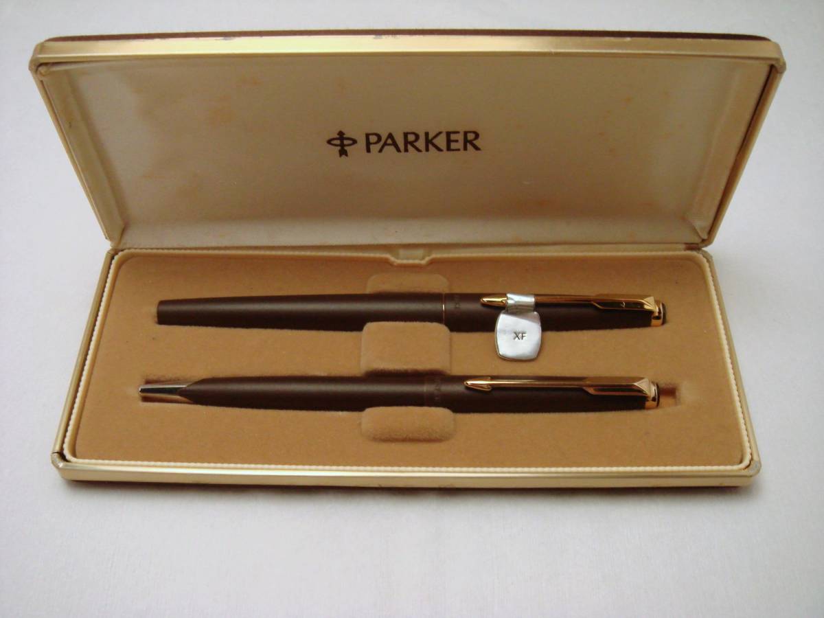 PARKER 50 Falconファルコン ブラウンマット 首軸一体型 万年筆 万年筆