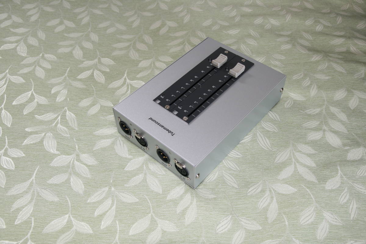 P&GステレオパッシブフェーダーBOX Tubemansound ステレオフェーダーBOX P&Gフェーダー仕様 ステレオフェーダーBOX