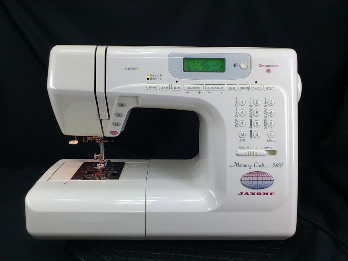 【美品・好調】ジャノメ　メモリークラフト５５６０  文字ぬいOK  ミシン本体 ジャノメミシン メモリークラフト5560清掃整備済み - メルカリ