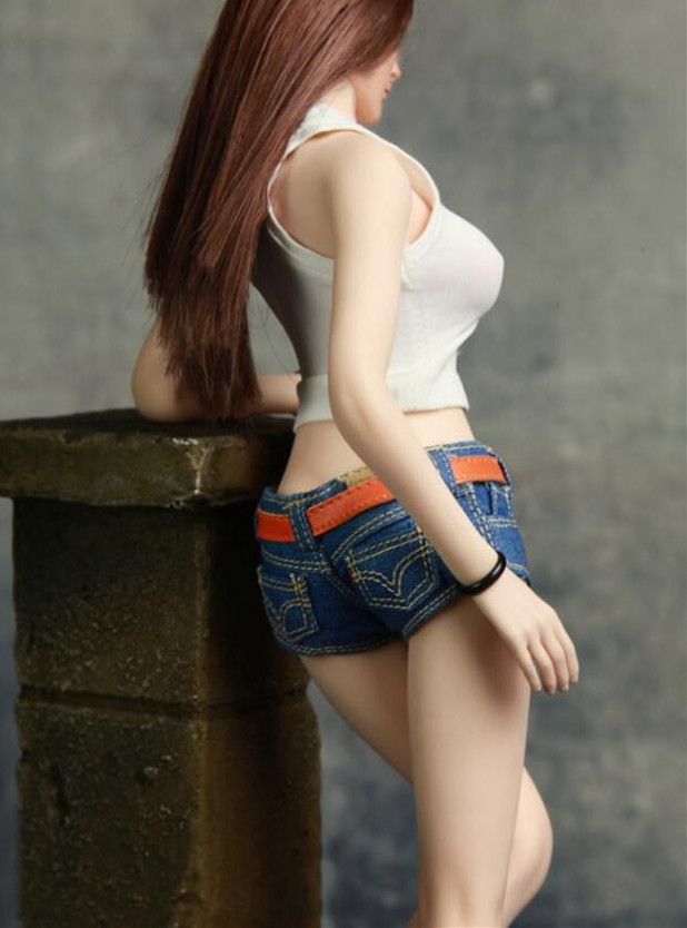 新品 1 6 女性フィギュア ジーンズ デニム ショートパンツ ホットパンツ ベルト付き ファイセン Tbleague素体対応 の落札情報詳細 ヤフオク落札価格情報 オークフリー スマートフォン版