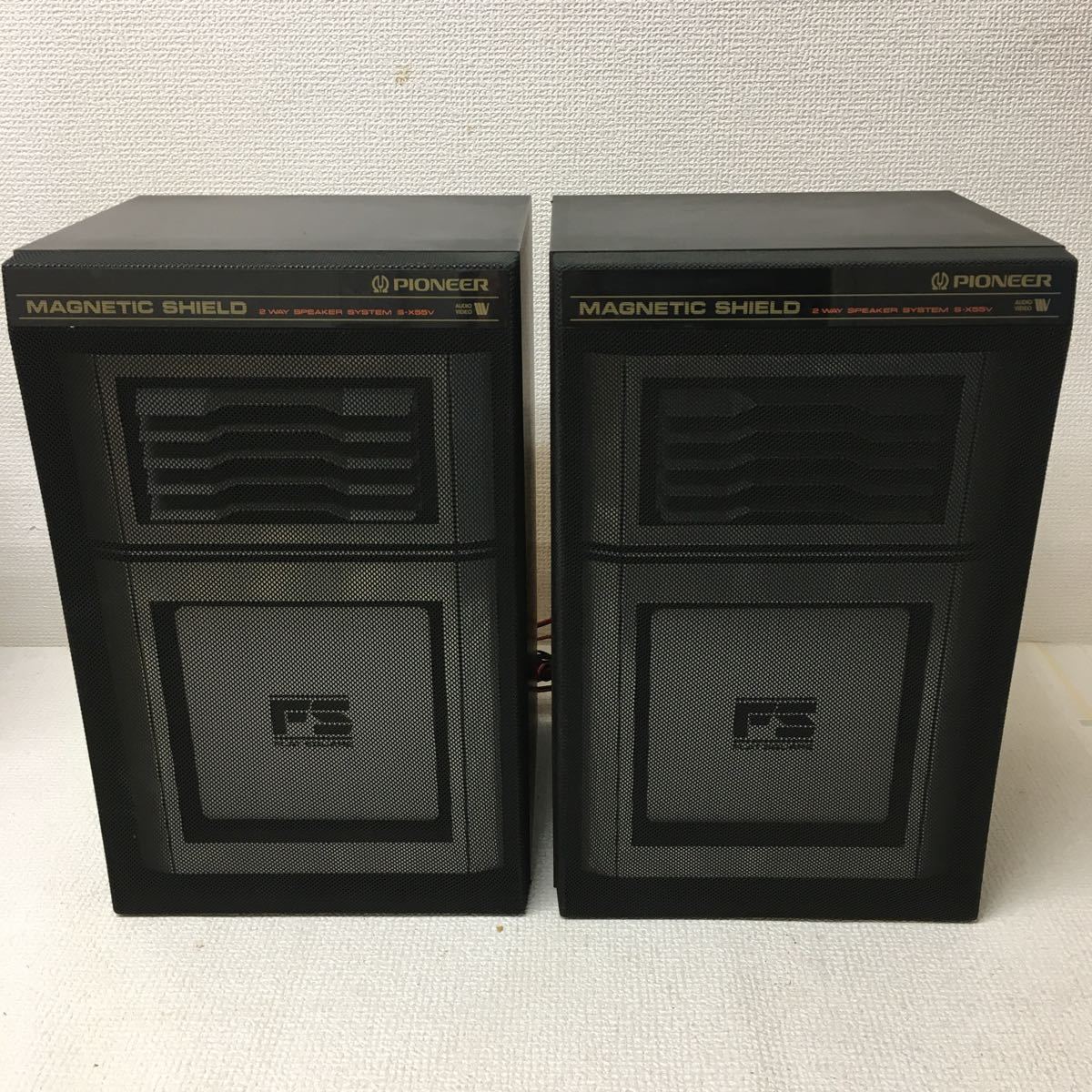 PIONEER SHIELD 2WAY SPEAKER SYSTEM SX55V AUDIO VIDEO FLAT