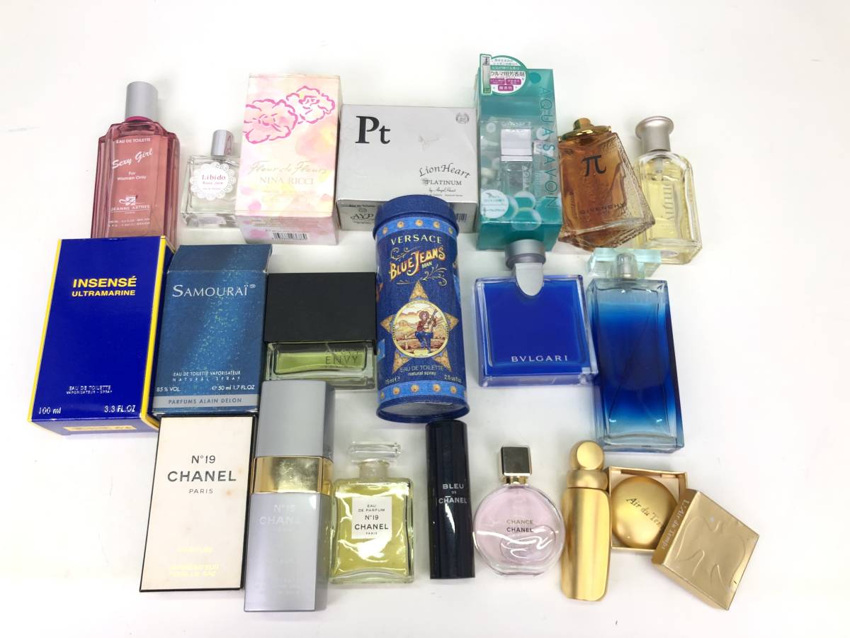 595 1円スタート 香水セット メンズ レディース ヴェルサーチ シャネル ブルガリ ジバンシィ ライオンハート 他 ジャンク 中古品 の落札情報詳細 ヤフオク落札価格情報 オークフリー スマートフォン版