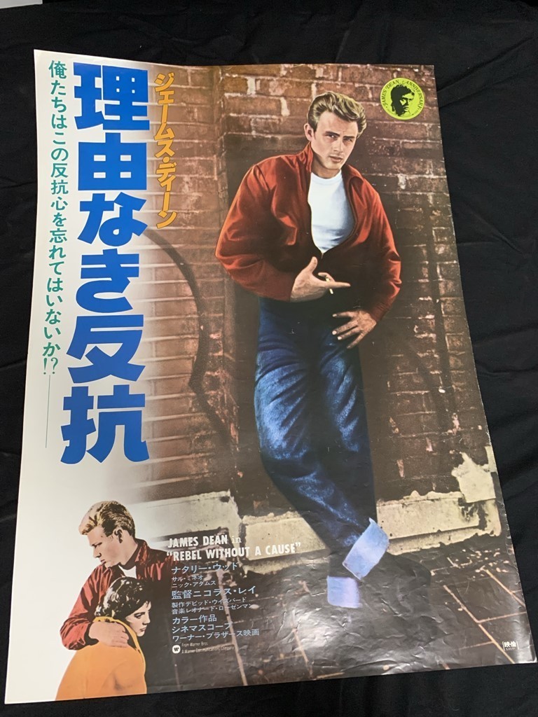 希少 映画チラシ「理由なき反抗」初公開 B7版三折 ジェームス