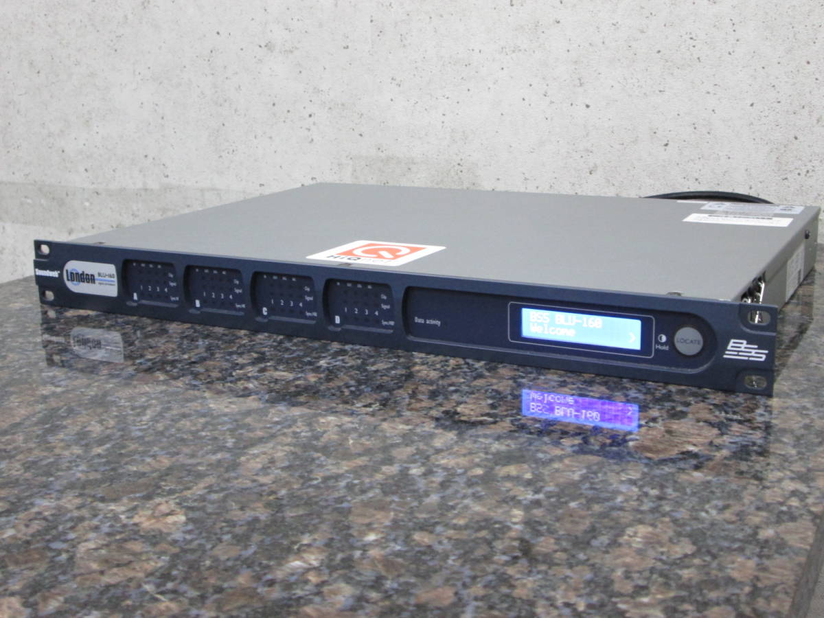 【目立った傷や汚れなし】【美品 ヒビノ正規品】BSS AUDIO プログラマブル デジタルプロセッサー BLU160 100V シグナル