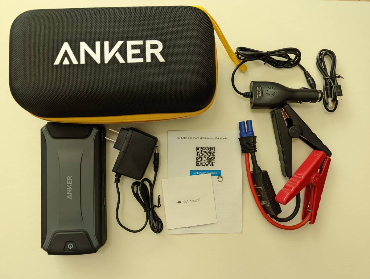 ANKER アンカー コンパクトジャンプスターター ポータブル充電器 A1501 A51924 の落札情報詳細 ヤフオク落札価格情報 オークフリー