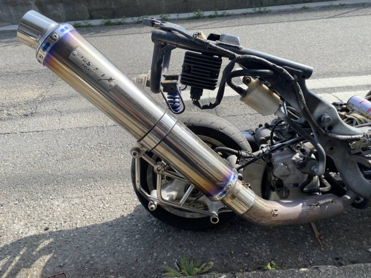 傷や汚れあり】マジェスティ 250 c マフラー ムサシ MUSASHI SPEC-Rの 