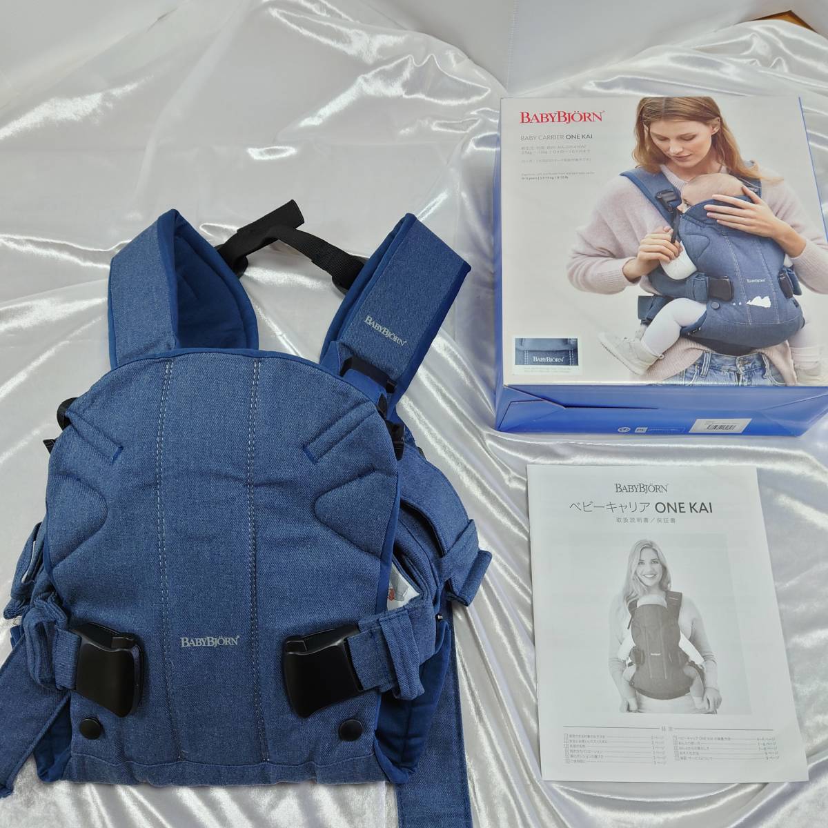 【目立った傷や汚れなし】Baby Bjorn ベビービョルン ベビーキャリア ONE KAI クラシックデニム 4way 新生児～3歳までの